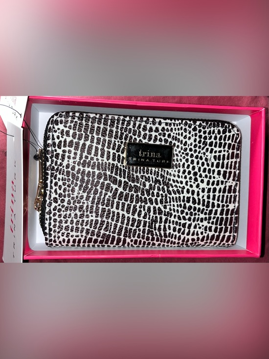 Trina Turk Handbags - Trina Turk NIB Black and White Textured Wallet